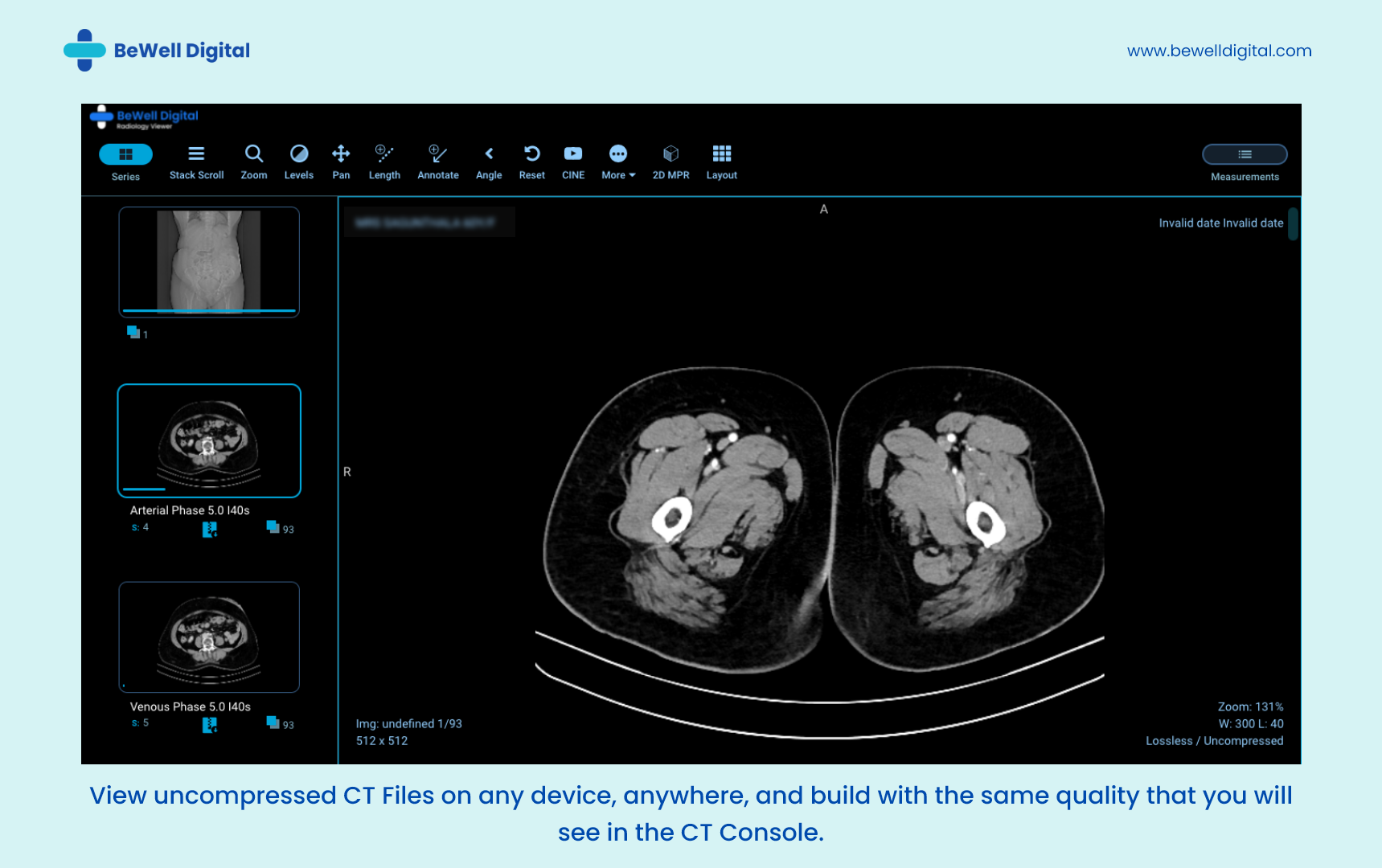 screenshot of BeWell Digital